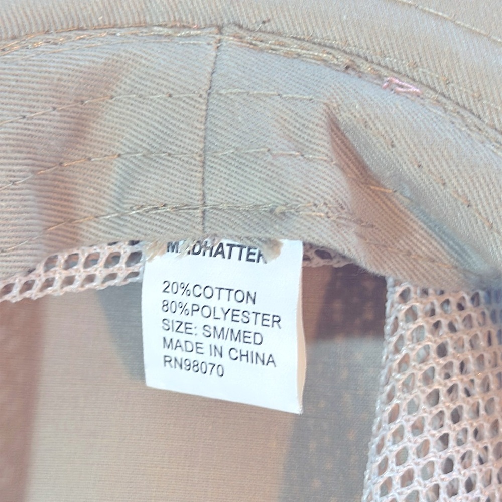 NWOT MAD-HATTER Wide Brim Ventilating Mesh Hat - Picture 4 of 9